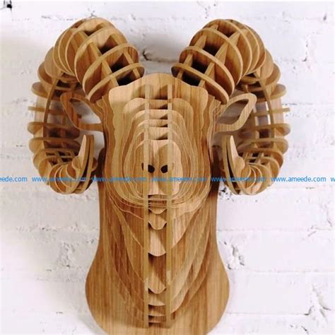 cnc goats|Goat FREE DXF Files for CNC.